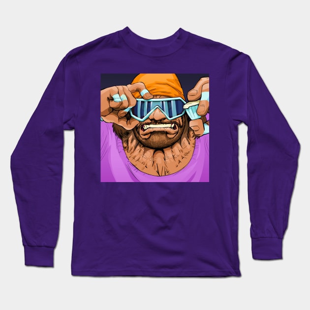 Macho man t shirt purple outlet